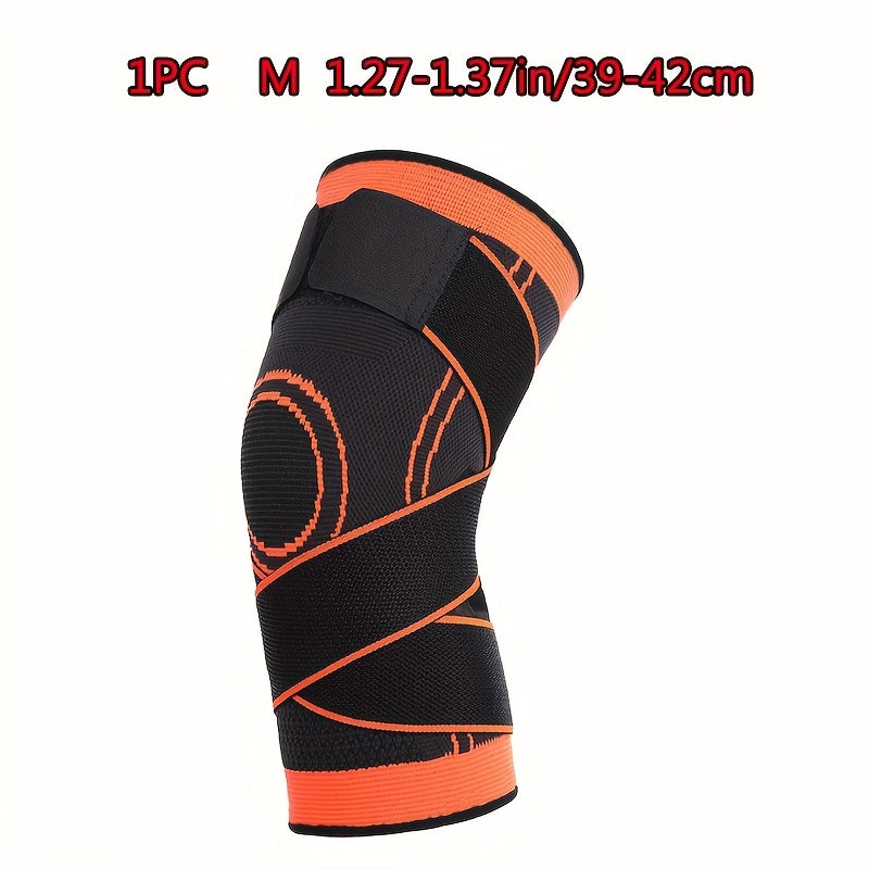 1pc Strap Knee Protector Sports Knee Support Adjustable Compression Breathable Joint Protection Sports Knee Protector Strap Compression Basketball Running