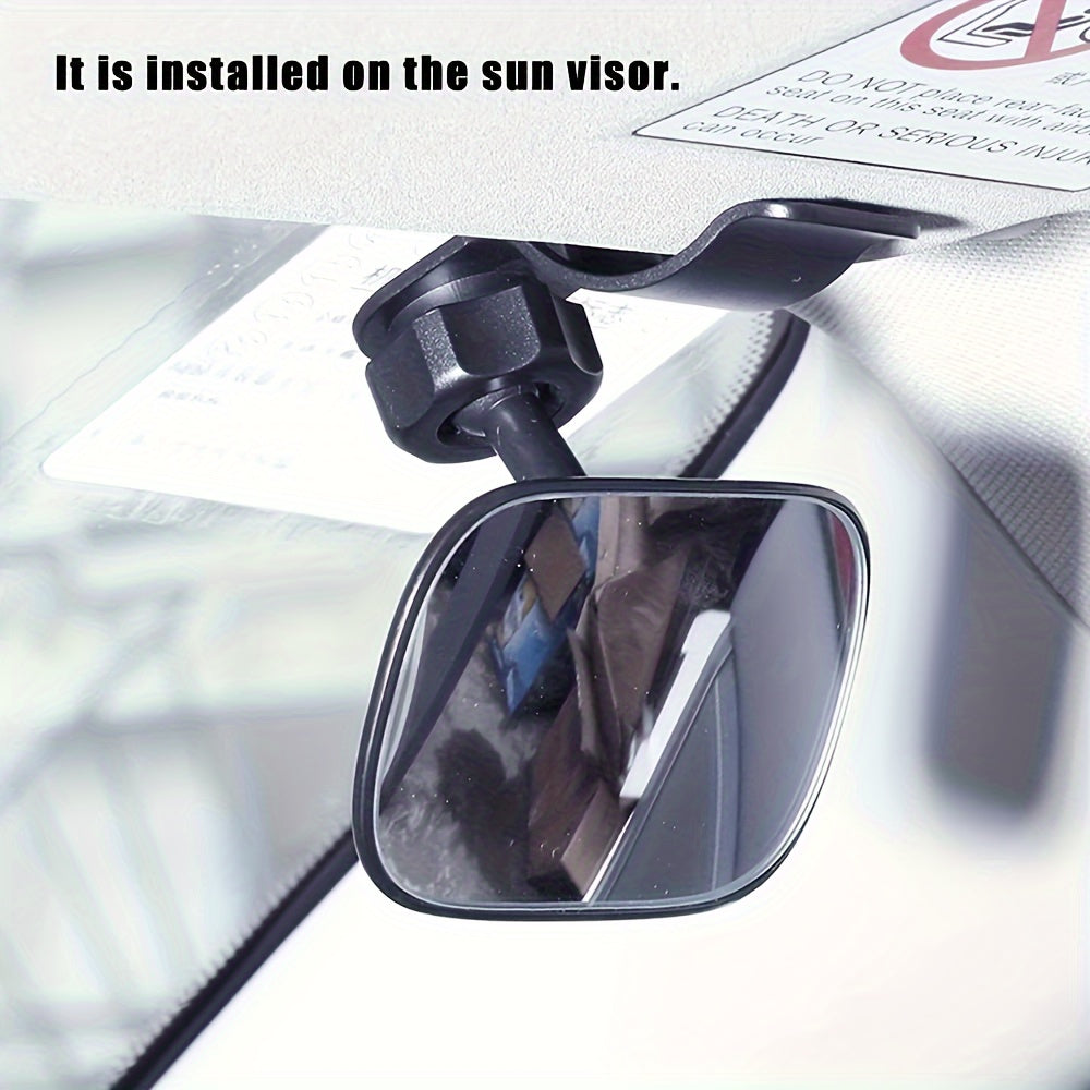 Wide Angle Convex Rearview Mirror, Adjustable Car Interior Mirror for Backseat, Automotive Accessories