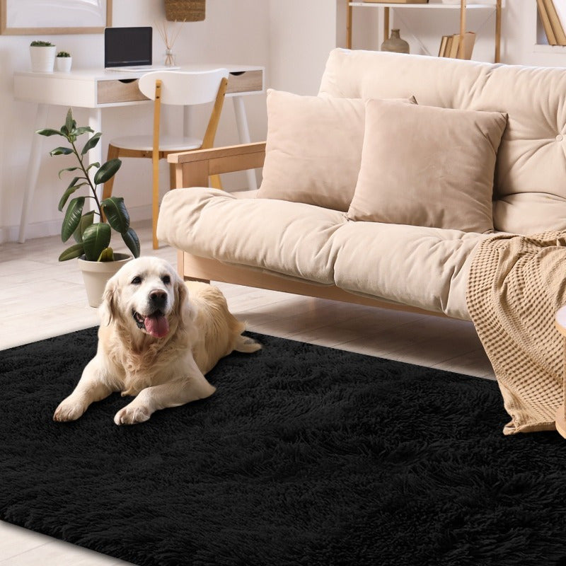 1pc Modern Plush Area Mat, Soft Polyester Fiber, Machine Washable, Non-Slip, Festive Decorative Mat for Living Room, Bedroom, Dorm, Entertainment - Ideal Gift and Home Decor, Bedroom Mat|Elegant Home Accent|Soft Polyester Mat