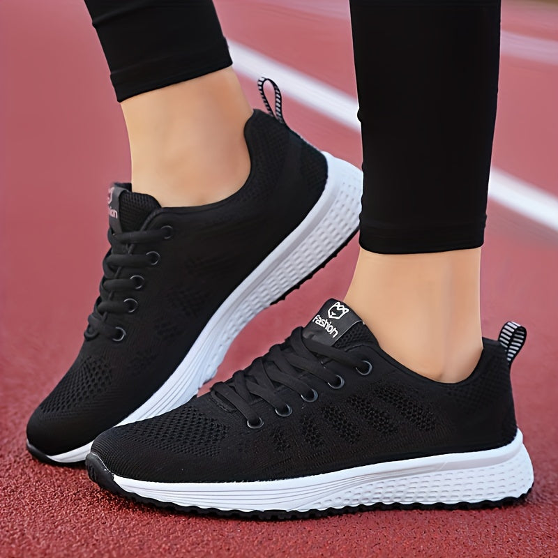 Unisex Ultra-Lightweight Flying Woven Sneakers - Breathable & Comfortable Walking Flats with Non-Slip Platform Sole for Daily Wear & Casual Runs