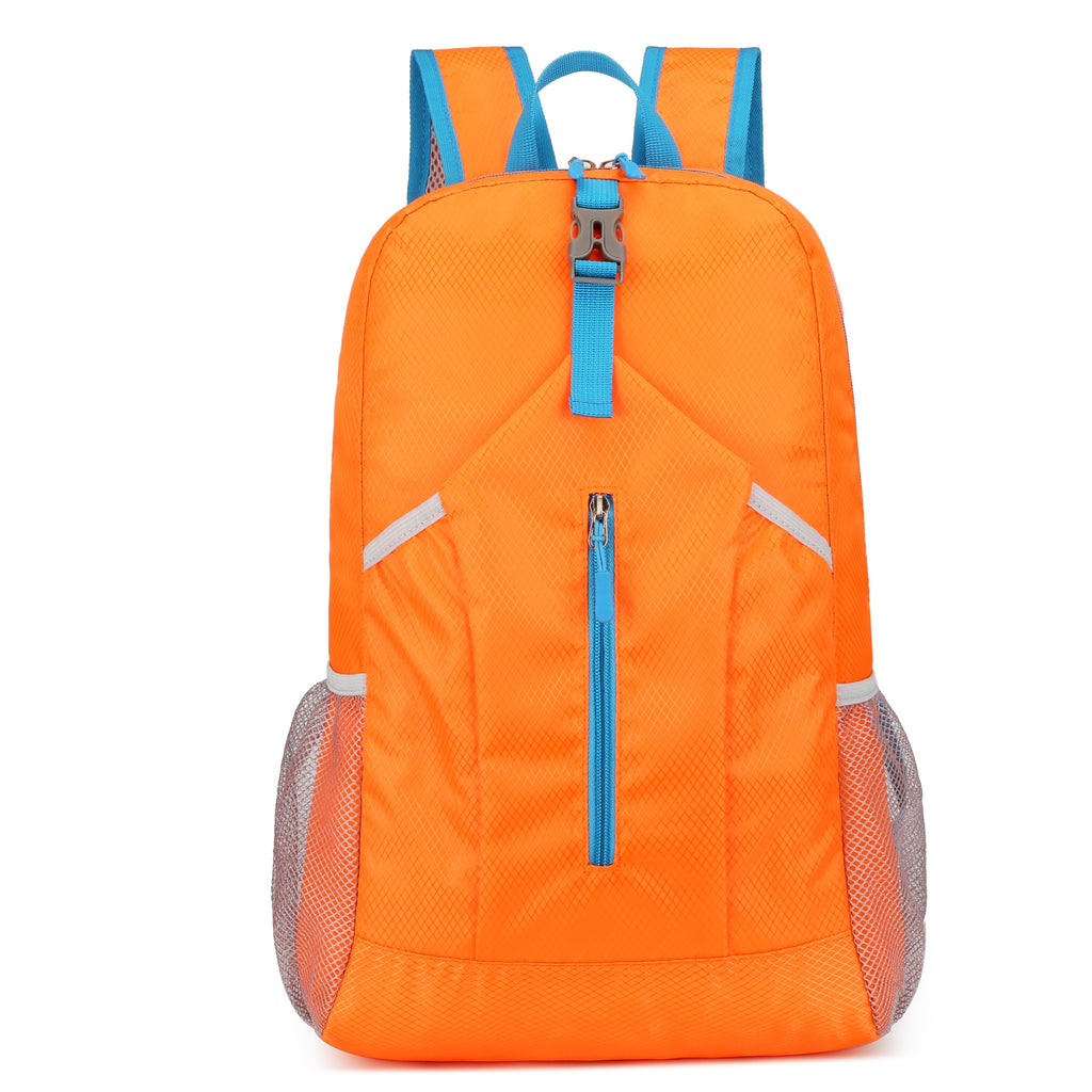 25L Foldable Outdoor Sports Backpack, Waterproof Mountaineering Hiking Travel Daypack, Color Contrast School Bag