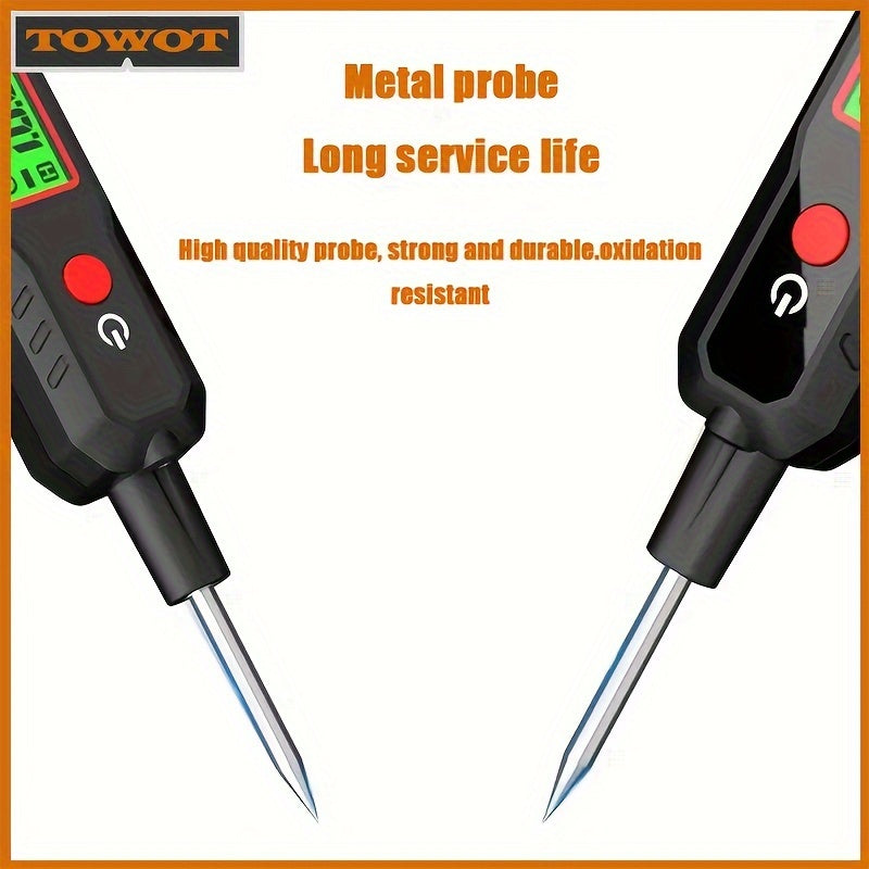 1pc Automotive Circuit Tester Automotive Troubleshooting And Maintenance Circuit Tester Digital Backlight Display For Automotive Circuit Voltage Tester