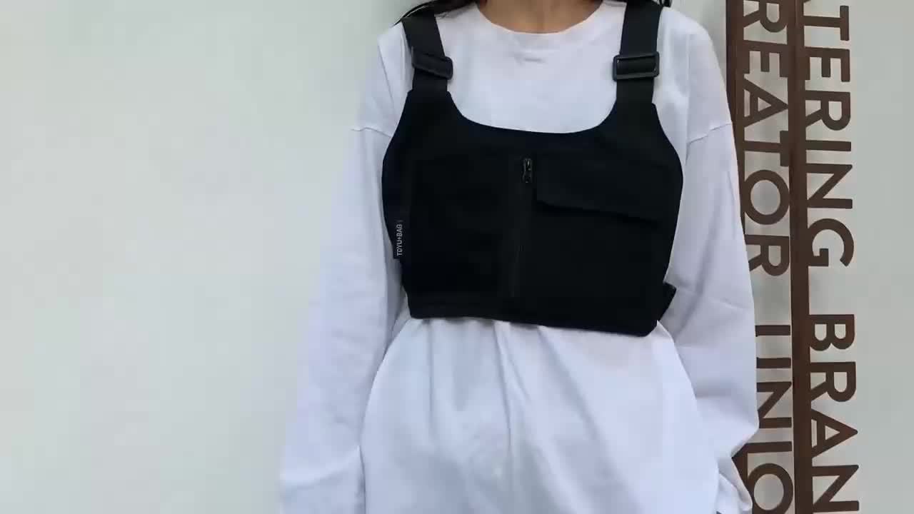 Multi-Functional Tactical Chest Bag, Adjustable Cross Strap Sports Chest Bag, Unisex Streetwear Belt Bag