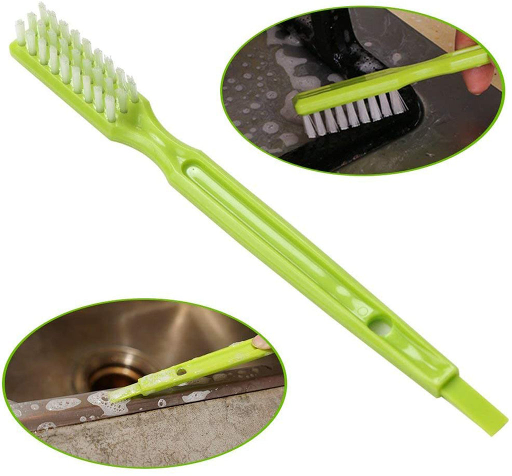 4pcs Grout Cleaning Brush Set with Handle - Durable Nylon & Food-Grade PP, R