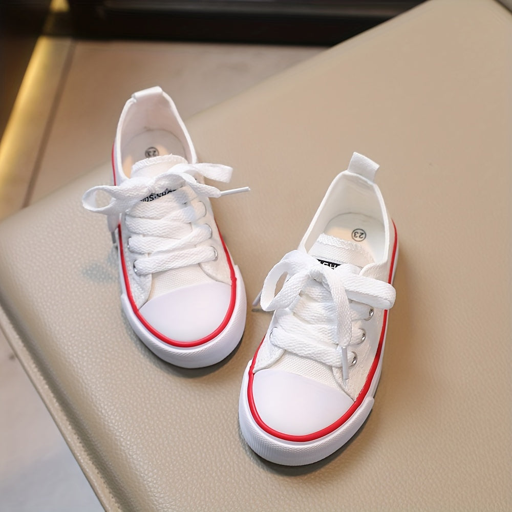 Girls Canvas Sneakers - Ultra-Lightweight & Super Comfortable - Anti-Slip Walking Shoes for Spring & Summer Adventures - Ideal for Outdoor Play