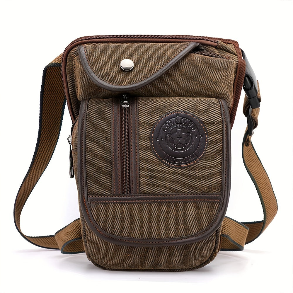 Lightweight High Quality Canvas Drop Leg Bag - Adjustable Tactical Military Waist Pack