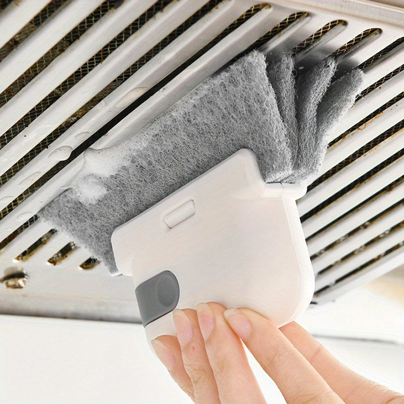 1pc Premium 2-in-1 Window Slot Cleaning Master - Detachable Door and Window Slot Brush, Glass Window Slot Dead Corner Cleaner, Window Sill Gap Brush, Reaches Tight Spaces, Easy to Clean, Durable and Long-Lasting