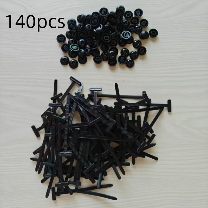 120/140pcs multifunctional cable tie clamp fixing nails,