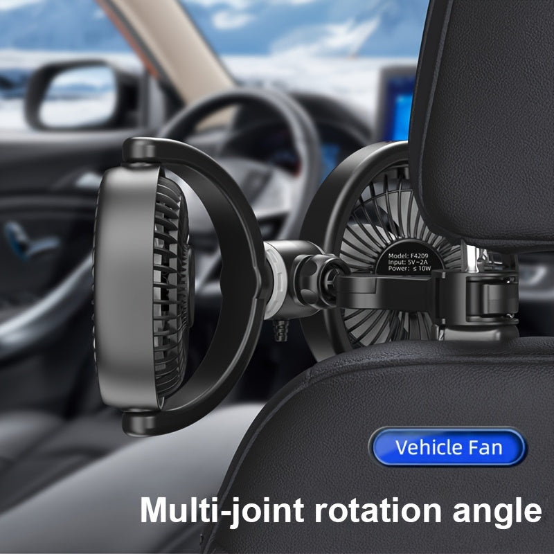 New  Rear Seat Dual-Head , Three Wind Speed Levels, 5-Blade