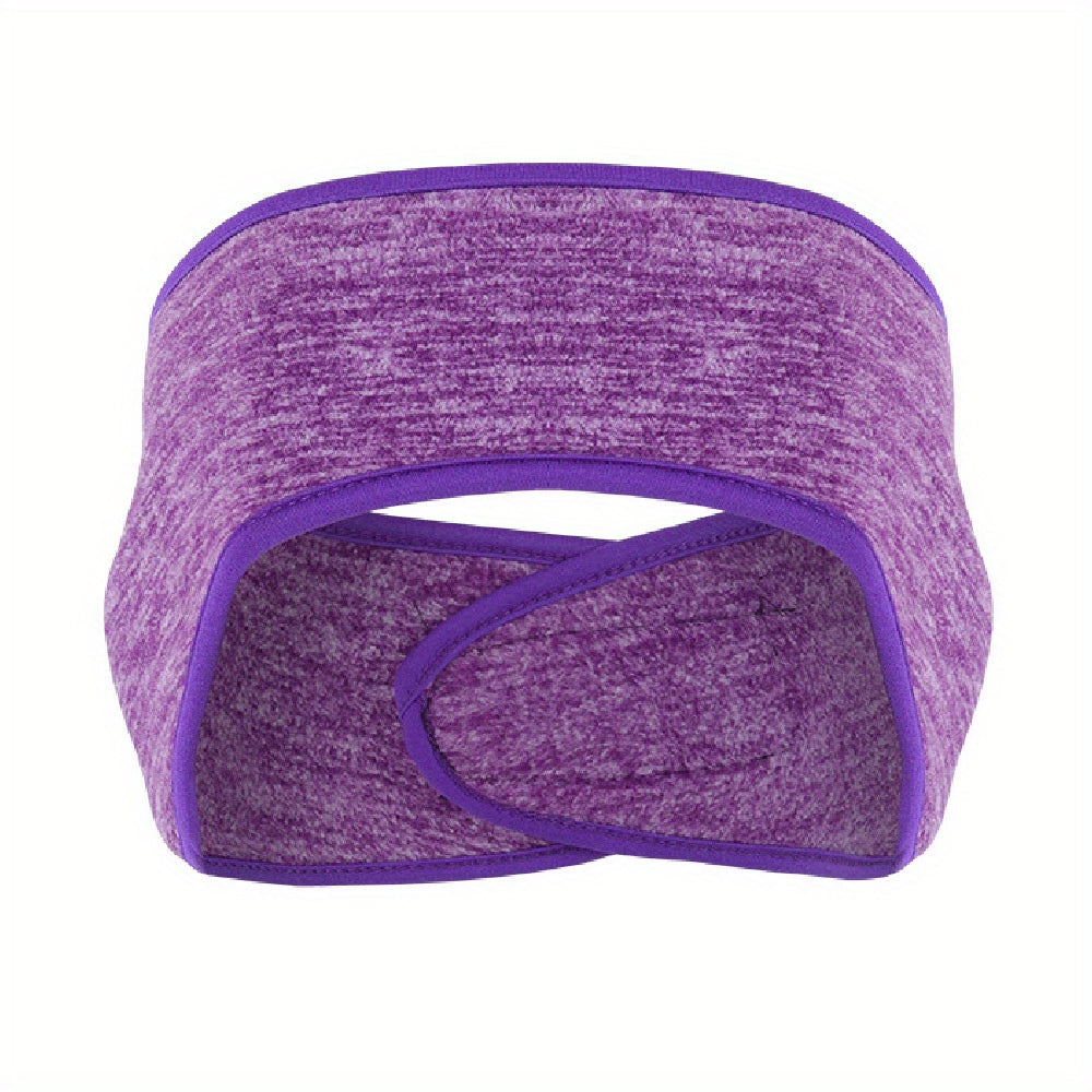 Winter Fleece Headband, Sport Earmuffs, Windproof Stretchy Ear Covers,