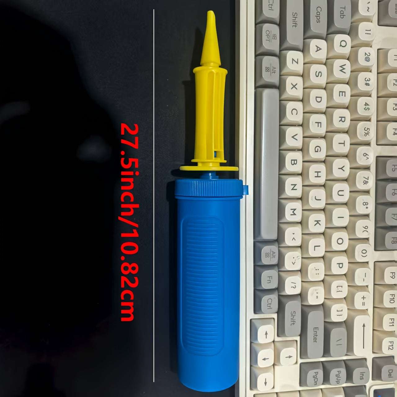 1pc Blue High Quality Two-Way Pump Balloon Accessory, Time-Saving And Convenient, Ideal Party decorating