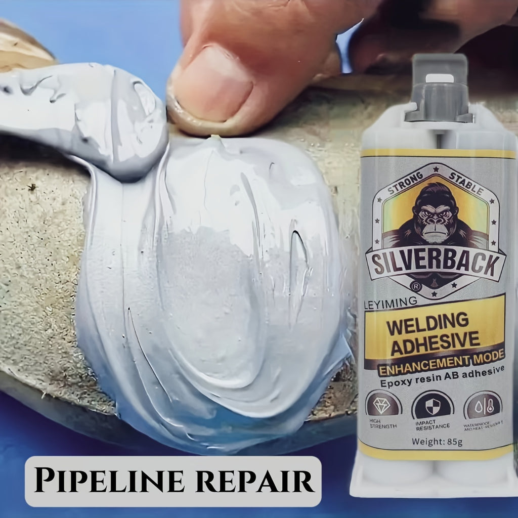 High Strength Pipeline Repair Epoxy Adhesive, Metal Cast Patching Putty, Waterproof Heat-Resistant Leak Sealant for Plumbing & Automotive, Drillable & Sandable, Non-Toxic Odorless - 85g Bottle