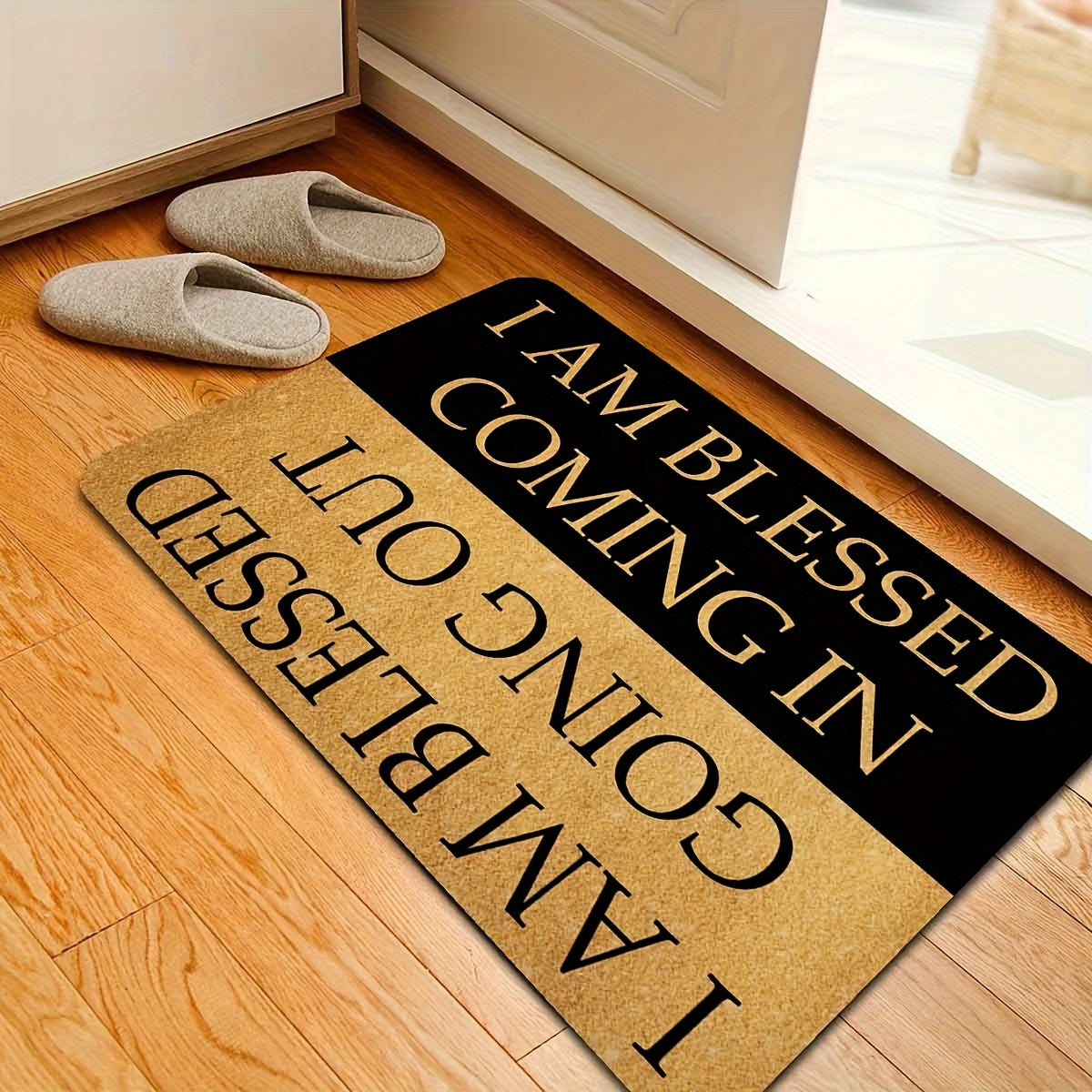 Welcome Doormat with Anti-Slip Rubber Back (23.6 X 15.7 inch) -  Prank Gift Home Decor Area Rugs for The Entrance Way Indoor Mats -  Funny & Inspirational Design - For Homeowners & Guests - Perfect Gift for Housewarming