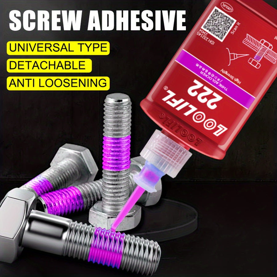 1/3pcs Multifunctional Vitamin Adhesive 222/243 Medium High Strength Screw Glue Medium High Strength Automotive Special Screw Glue Anti-slip Fastening Anaerobic Glue Removable And More