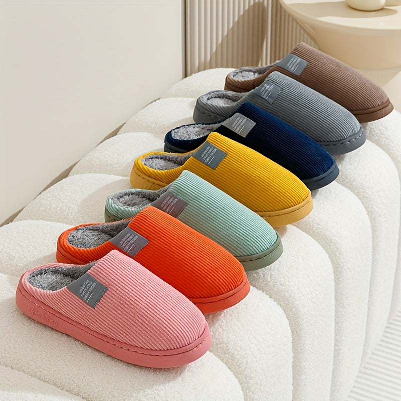 Women's & Unisex Plush Slip-On Slippers