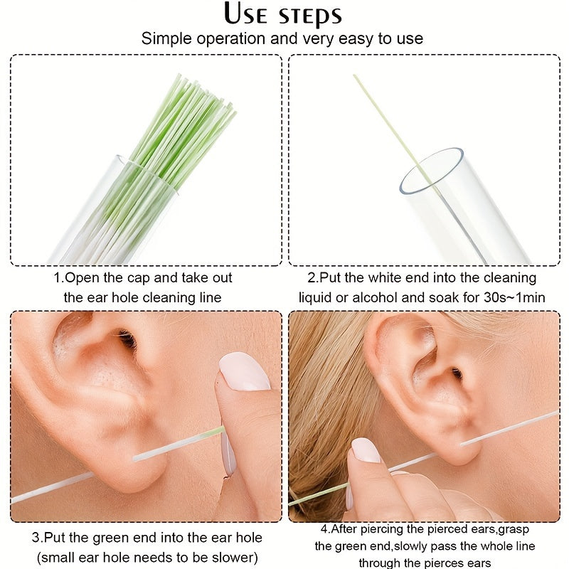 60pcs Ear Cleaning Kit - Effective Ear Hole Cleaner Tool for Removing Dirt, Eliminating Odor, Preventing Blockage, and Promoting Hygiene - Essential Bathroom Cleaning Supplies for Back to School