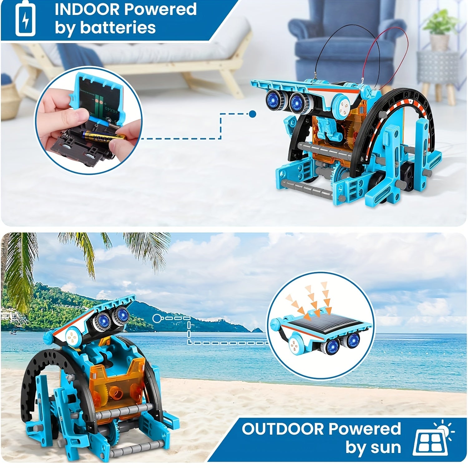 13-in-1 STEM Projects Solar Robot Toy for Kids Ages 8 9 10 11 12 Years Old, Building Science Educational Toys Birthday Gift for Kids Boys Girls