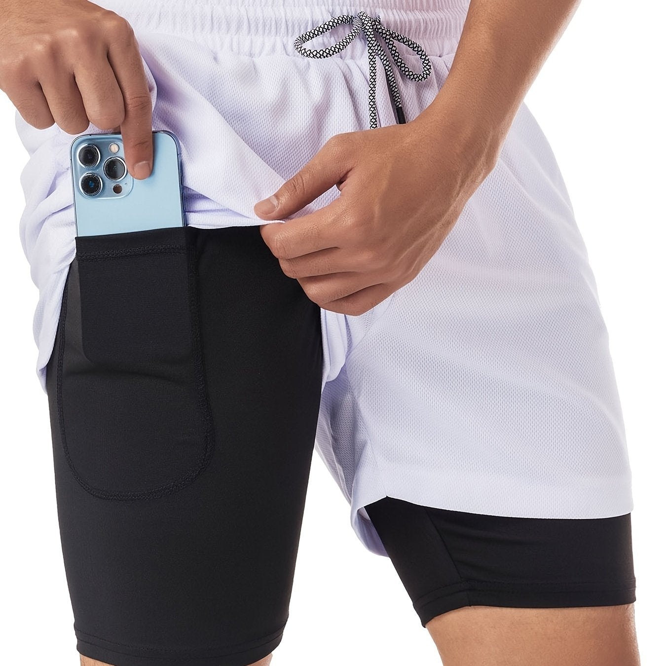 2-in-1 Double Layer Shorts for Men -