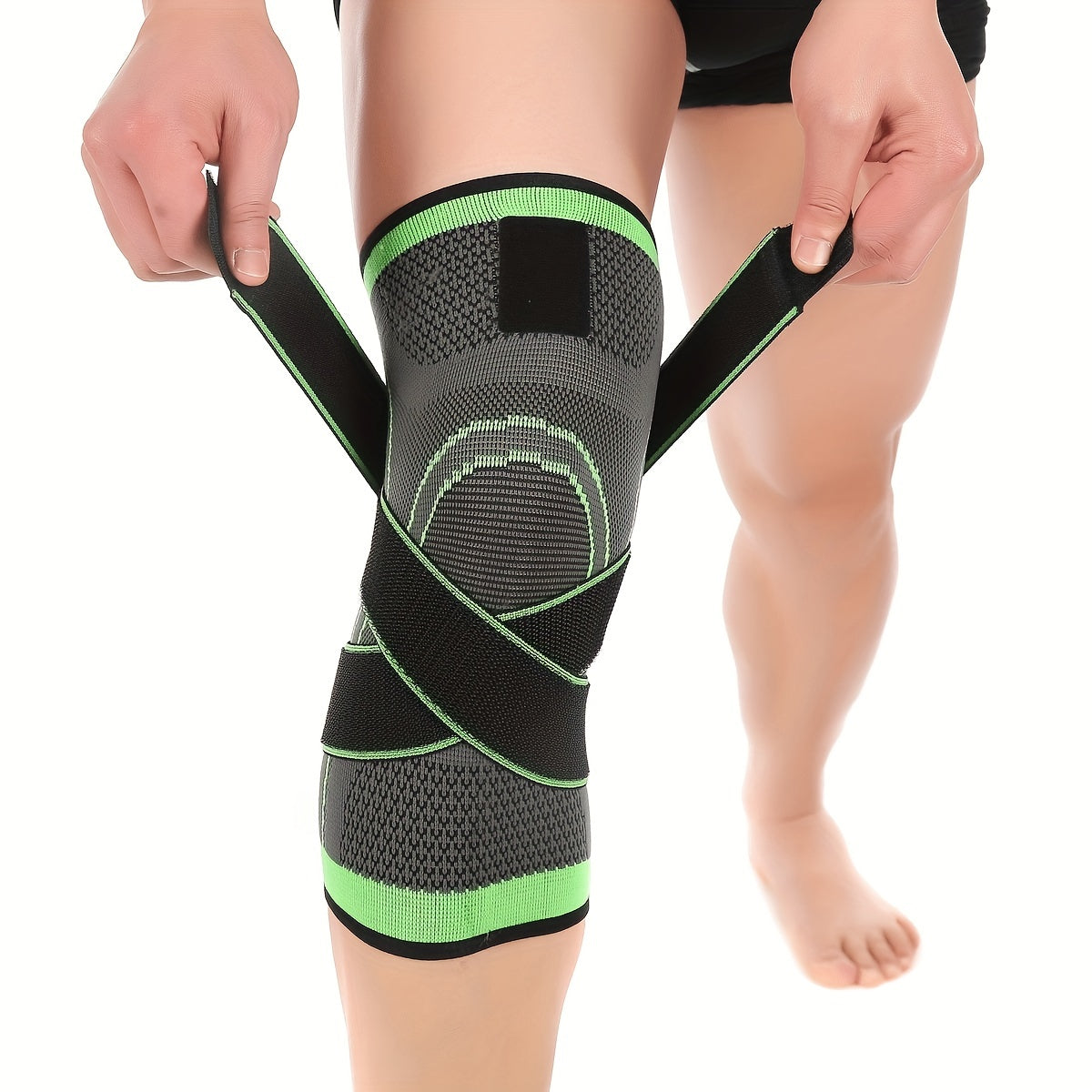 Maximize Your Performance With Our Compression Knee Sleeve - High Elastic, Breathable, And Perfect For Sports, Gym, Hiking, And More!