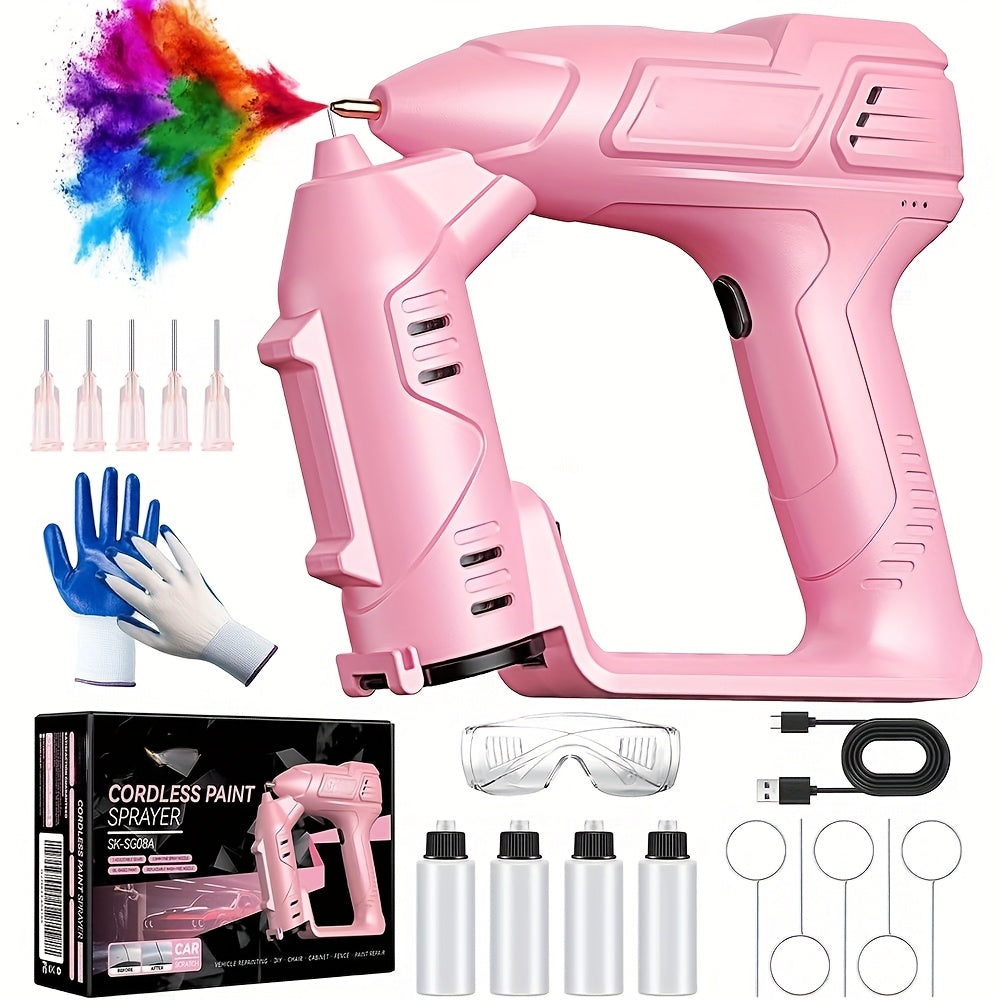 11 Inch Electric Paint Spray Gun, Handheld High Power Portable Cordless Paint Spray Guns