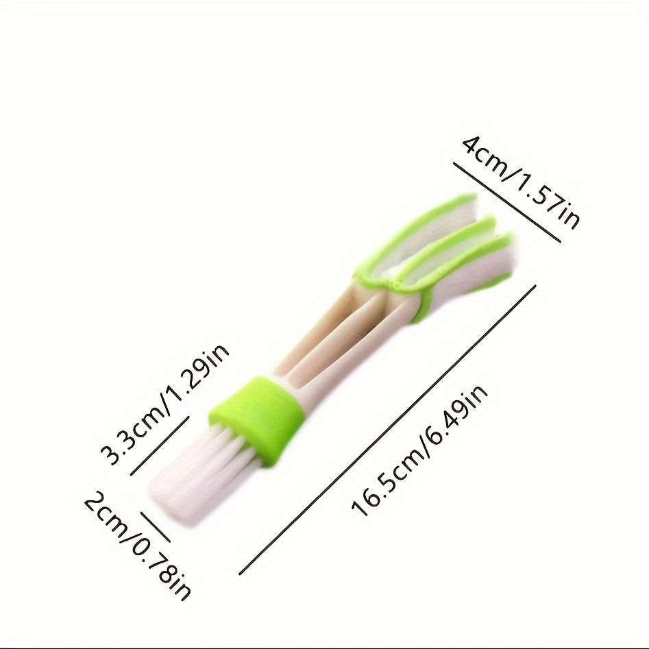 2-in-1 Car Vent Cleaning Brush - Multi-Functional Air Conditioner & Blinds Duster, Detachable and Washable for Door Partitions & Hard-to-Reach Corners