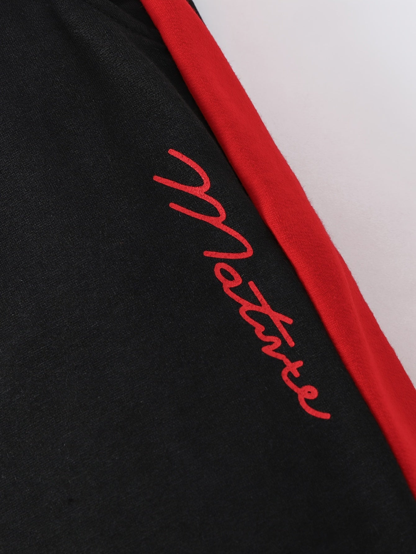 European and American Boys' Long Pants Set with Color Block Hooded Splicing, Spring/Autumn Sports Suit for Middle to Large Youngsters, Perfect for Outdoor, for Teenager