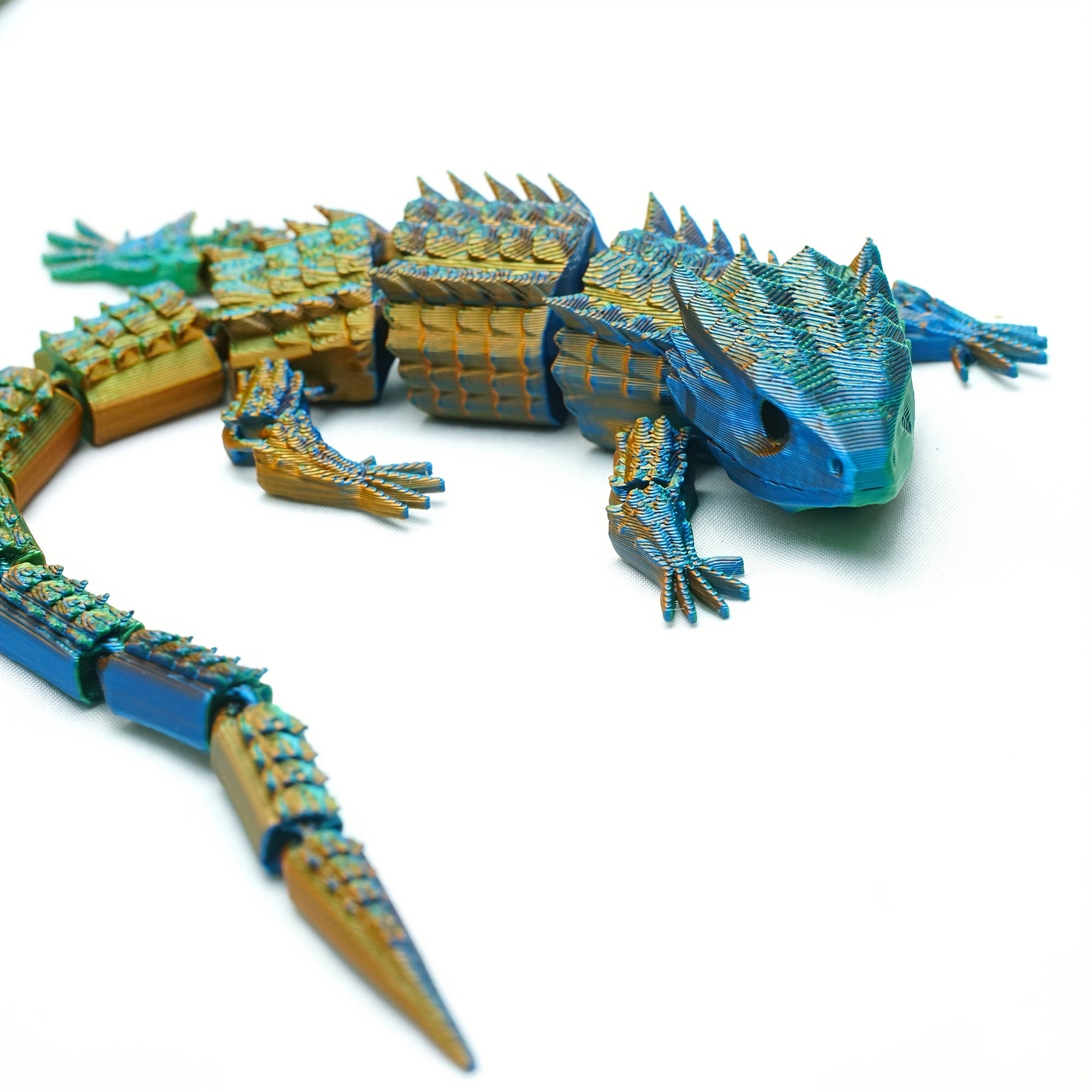 3D printed lizard laser crocodile joints that can be moved, Class A animals t