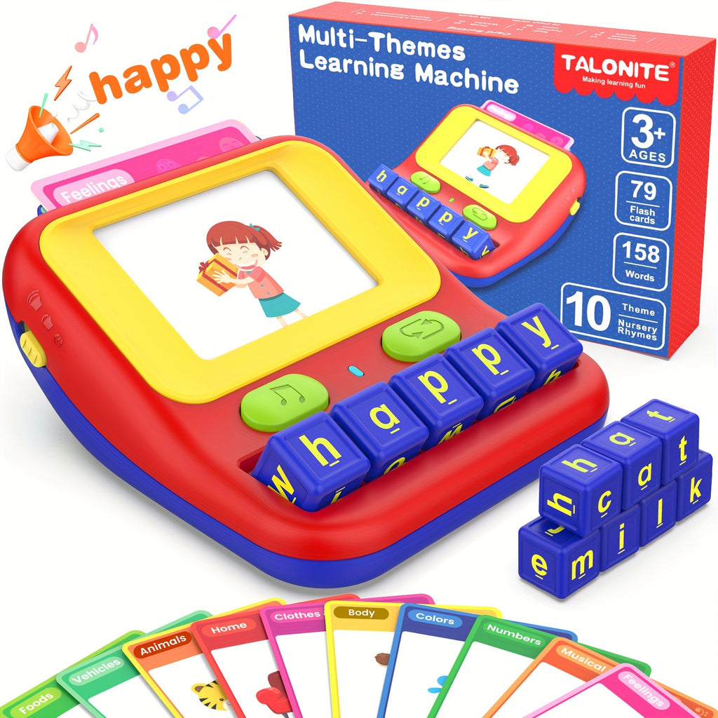 Learning Educational Toys For 3 4 5 6 7 8 Year Old Boys Girls, Talking Flash Cards With 158 Sight Words, Matching Letter Game