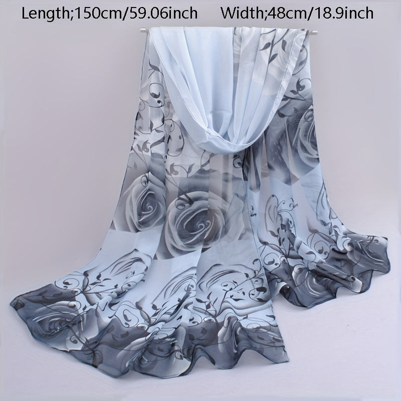 Fashionable Chiffon Scarves for Spring And Summer, Women'S Summer Sun Protection Shawls,