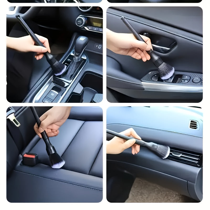 1pc Car Interior Detail Brush, Soft Bristle Cleaning Brush, Dust Removal Tool, Auto Dashboard Cleaner, Automotive Detailing Brush, Car Cleaning Supplies
