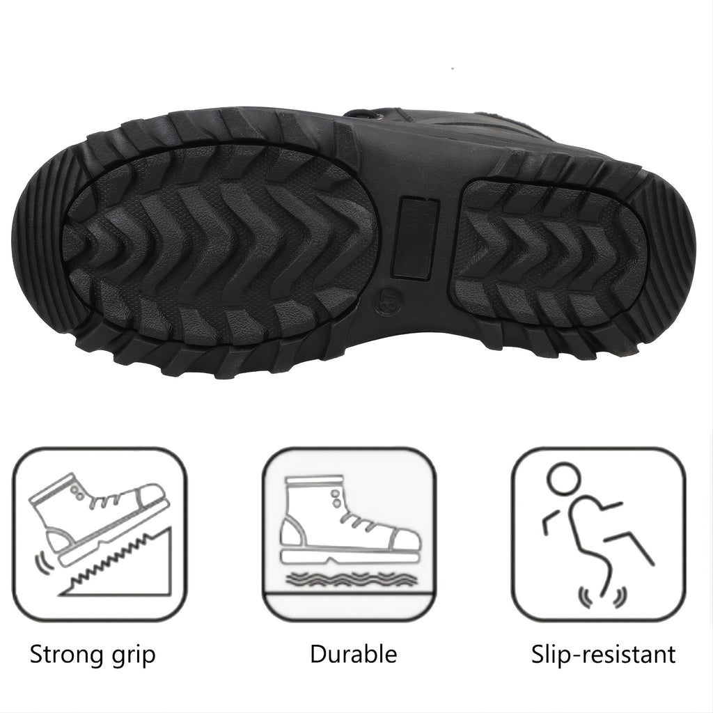 [Popular Choice] Riemot Men's High Quality Snow Boots - Durable, Non-Slip Traction Sole for Hiking,