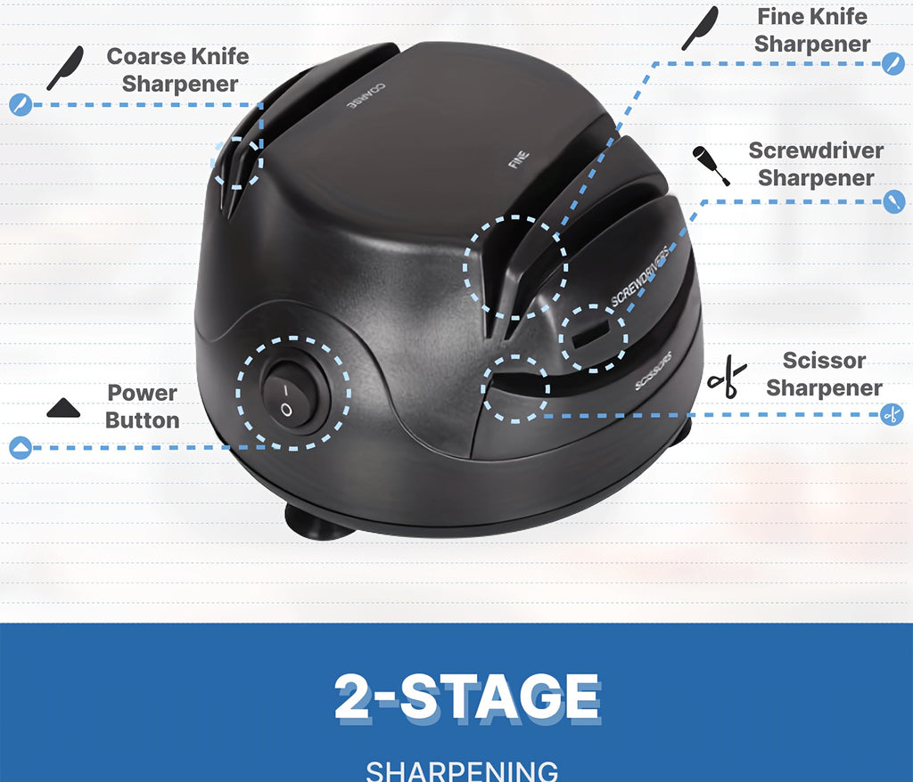[Professional Knife Sharpener] WANVOAPLS Professional Electric Knife Sharpener