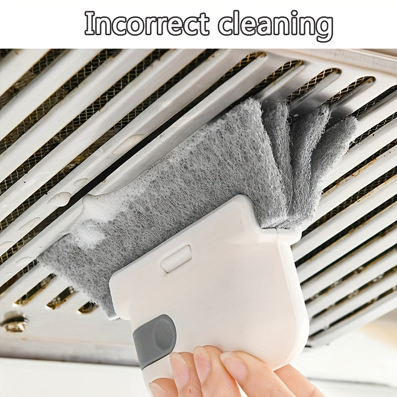 1pc Premium 2-in-1 Window Slot Cleaning Master - Detachable Door and Window Slot Brush, Glass Window Slot Dead Corner Cleaner, Window Sill Gap Brush, Reaches Tight Spaces, Easy to Clean, Durable and Long-Lasting