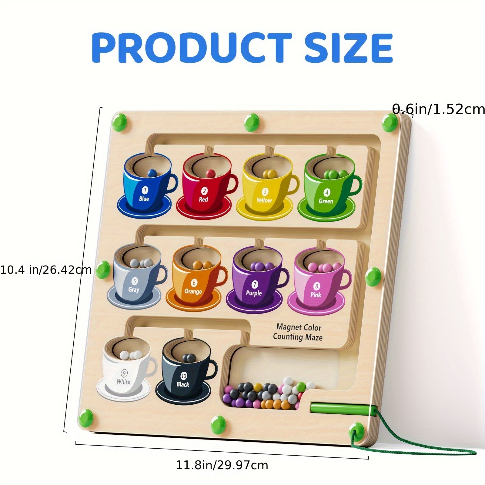 [Magnetic|Learning] Magnetic Color and Number Maze Toys | Educational Fine Motor Travel Toys for Toddlers Preschoolers | 3+ Year Old Learning Birthday Gifts for Toddler Kids Boys Girls