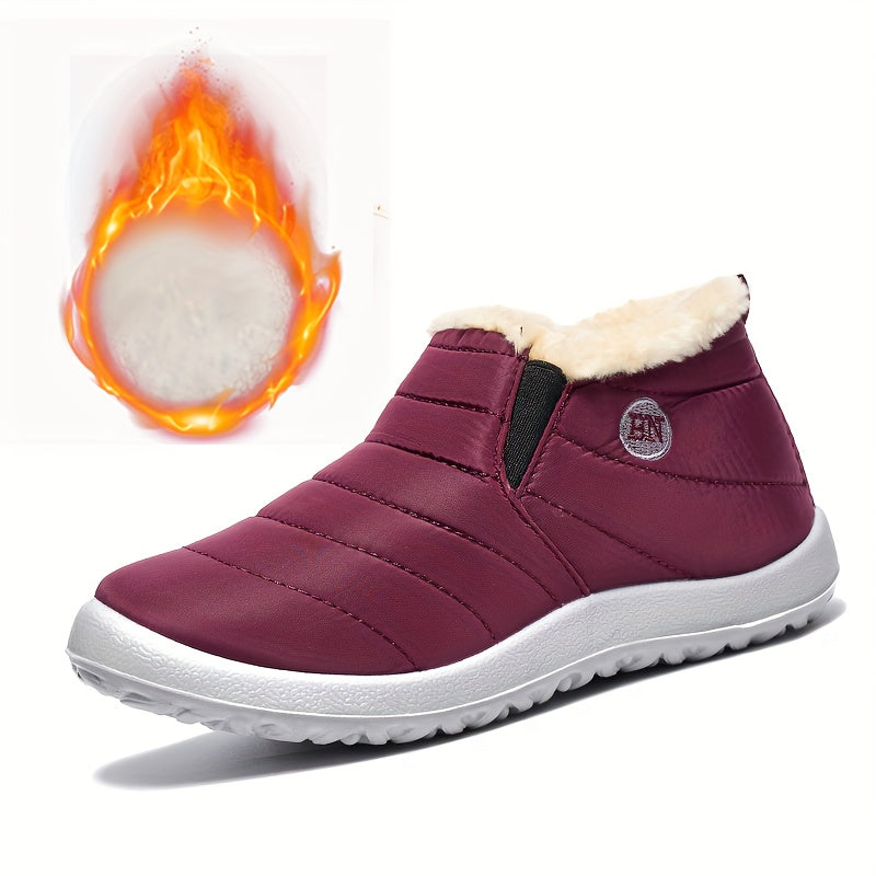 [Plush Snow Boots] Warm And Plush Women's Winter Snow Boots | Short, Thickened, Flat-Soled Footwear, Shoes