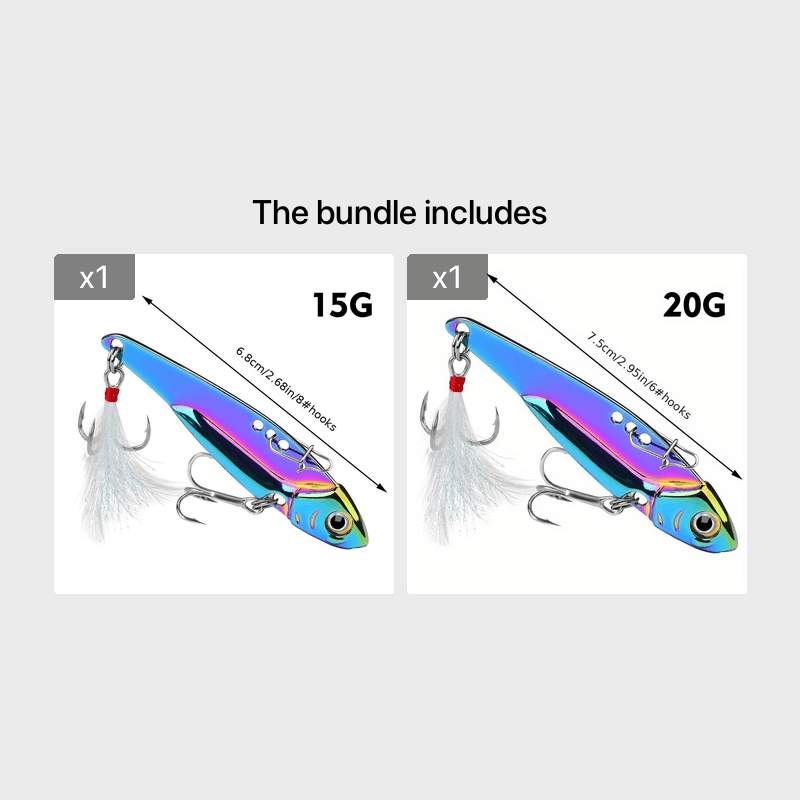 3D Fishing Lures with Reflective Coating - Premium Copper Alloy & Stainless Steel Construction for Successful Catches