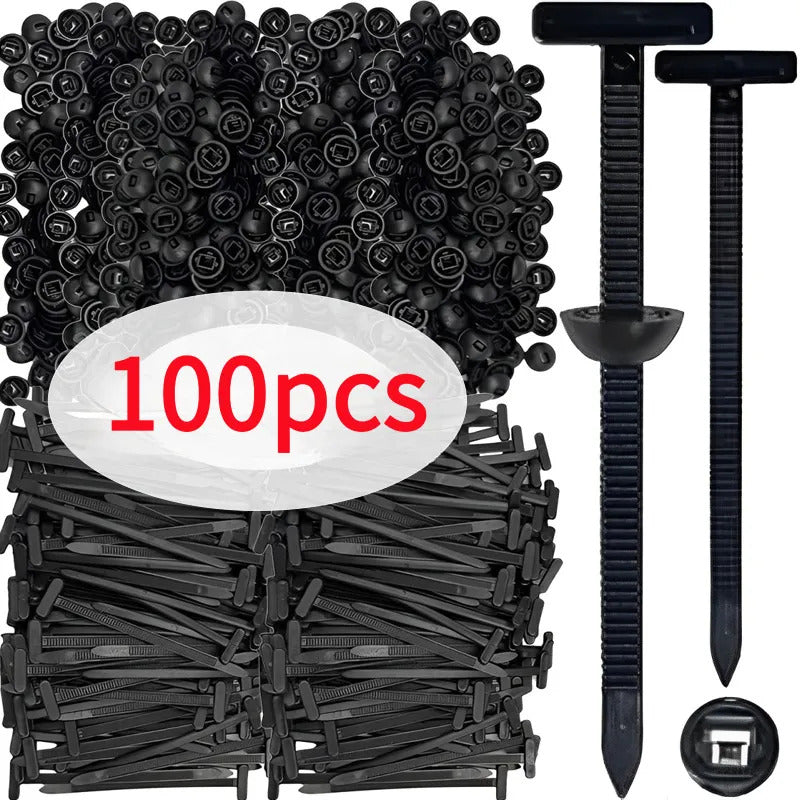 100/200/500pcs Heavy Duty Automotive Zip Ties - 3.54x0.79inch Nylon 66 Cable Ties