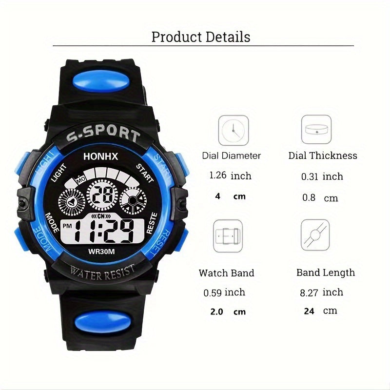 [Hot Electronic Watch] Hot Selling Electronic Multifunctional Watch - Night Light Running Sports for Primary and Secondary School Students