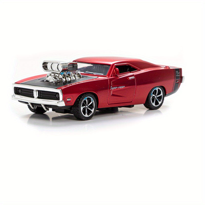 Simulation 1: 32 Alloy Sports Car Model Children's Toy Car Accessories Return Car Openable Die Casting Model Christmas, Halloween, Thanksgiving gifts