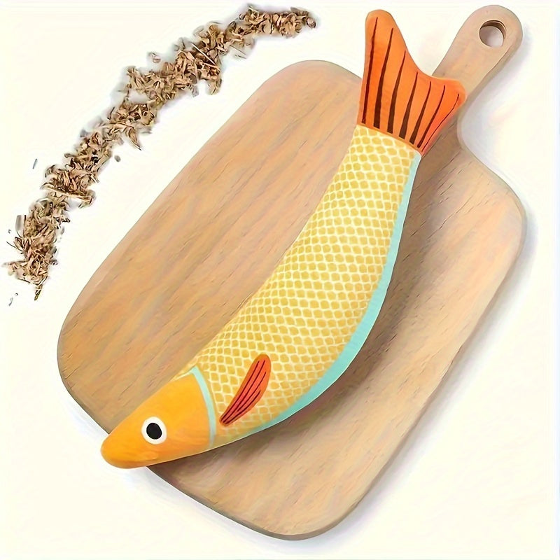 3 Pack Potaroma Cat Toys Saury Fish, Catnip Crinkle Sound Toys Soft and Durable, Interactive Cat Kicker Toys for Indoor Kitten Exercise 9.4 Inches for All Breeds