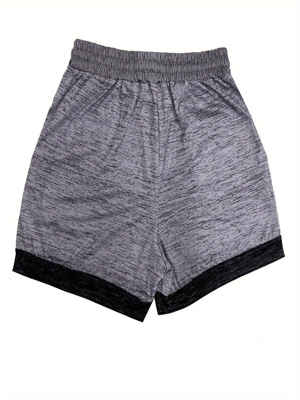 Plus Size Casual Leggings, Women's Plus Star Print Elastic Drawstring Medium Stretch Sports Shorts