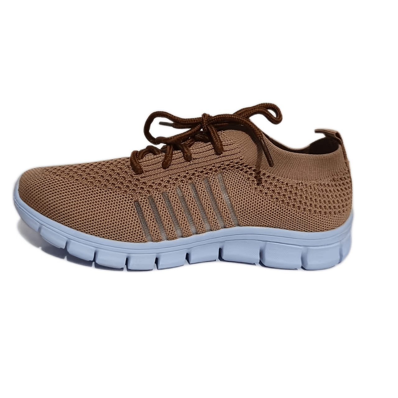 Women's Knitted Sports Shoes, Breathable & Lightweight Low Top Running Sneakers, Casual Outdoor Gym Jogging Trainers Plus Size