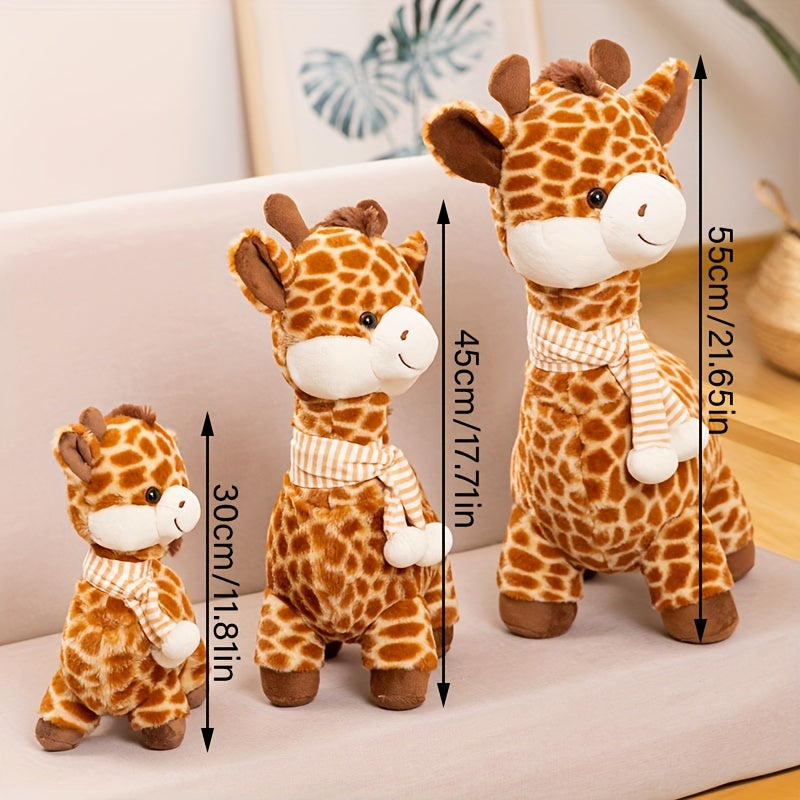 1pc Soft Cartoon Faux Giraffe Plush Toys, Perfect Party Decor, Room Decor, Home Decor