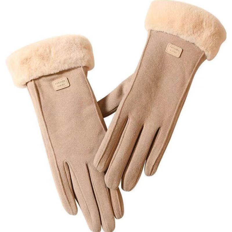 Pair of Thickened Warm Winter Gloves, Unisex Touchscreen Gloves for Outdoor Skiing and Cycling