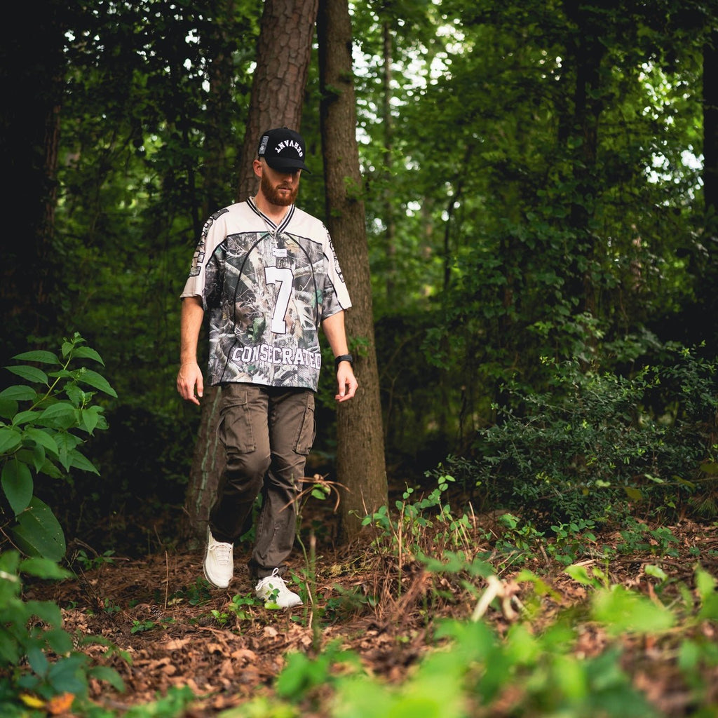 CONSECRATED Jersey - Cream/Woodland Camo (Oversized Fit)