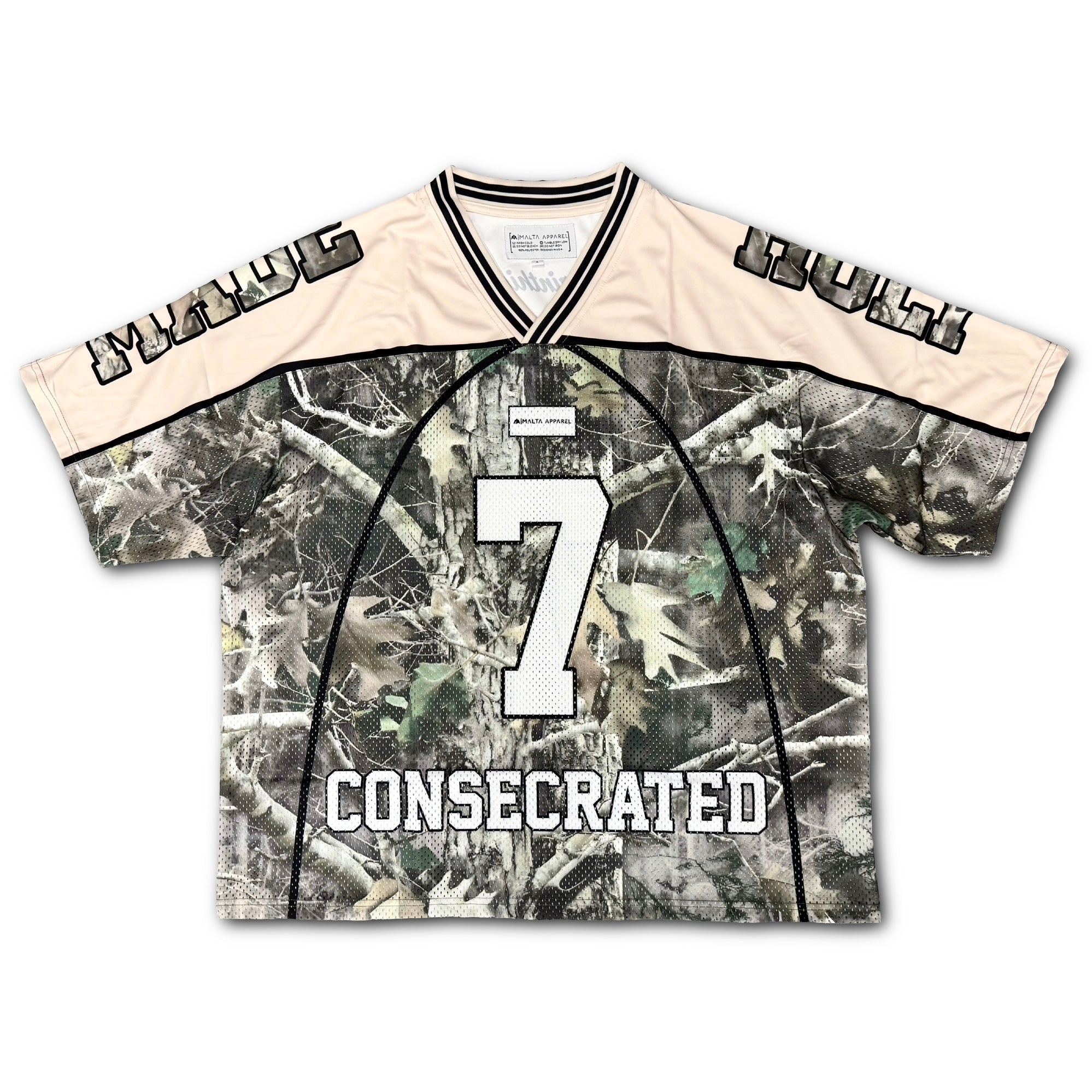 CONSECRATED Jersey - Cream/Woodland Camo (Oversized Fit)