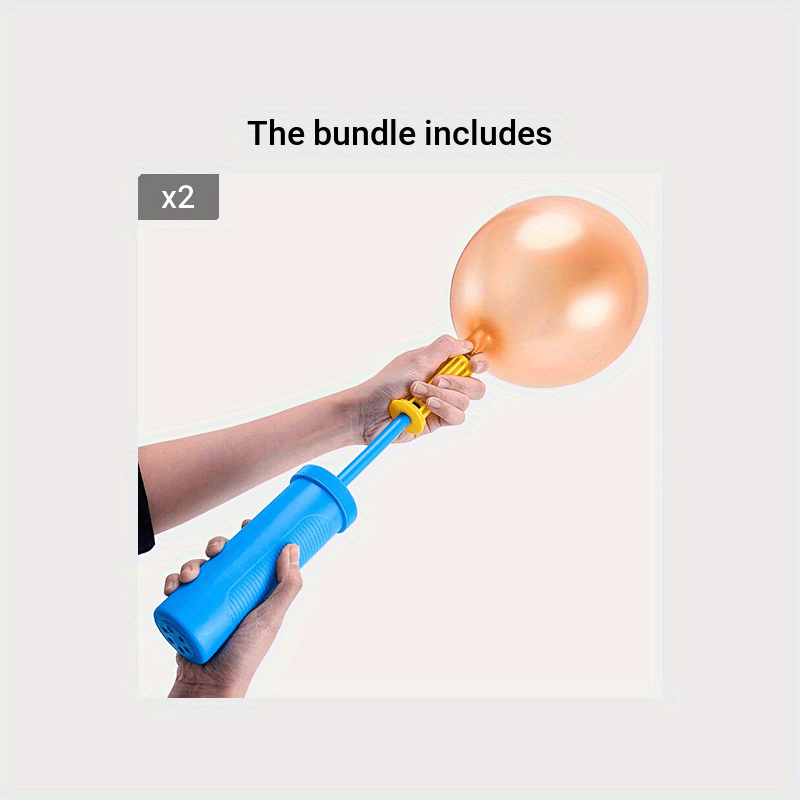 1pc Blue High Quality Two-Way Pump Balloon Accessory, Time-Saving And Convenient, Ideal Party decorating