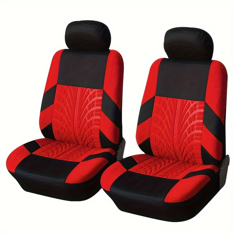 Front Pair Car Seat Covers, Breathable Polyester Split Automotive Front Seat Cushion Covers, Vehicle Seat Protectors Universal For Cars, Trucks Christmas Gift