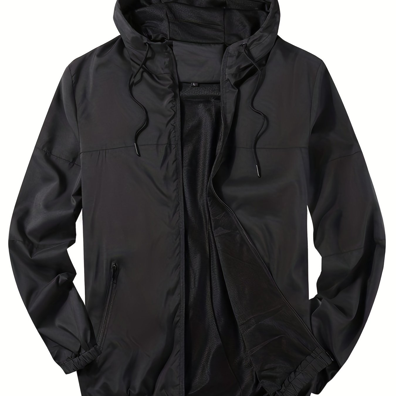 Camouflage Pattern Hooded Jackets By Activity, Men's Casual Loose Fit Breathable Zip Up Jackets For Spring Fall