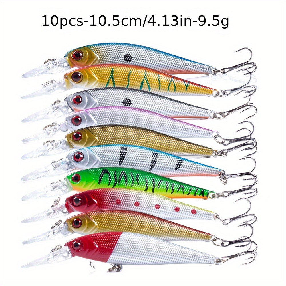 56pcs Fishing Lures Kit Crankbait Tackle Minnow Popper Pencil Swimbaits Hook Freshwater Saltwater Hard Baits Set for pike carp bass fishing christmas gift for man